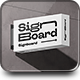 Signboard Horizontal Mock-up - GraphicRiver Item for Sale